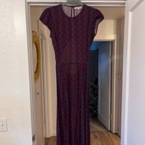 Rerformation dress, Size 8, Maroon
